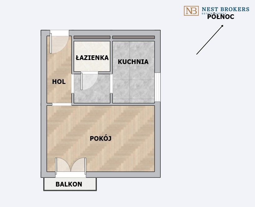 Mieszkanie 1-pokojowe Kraków Nowa Huta, os. Słoneczne. Zdjęcie 8