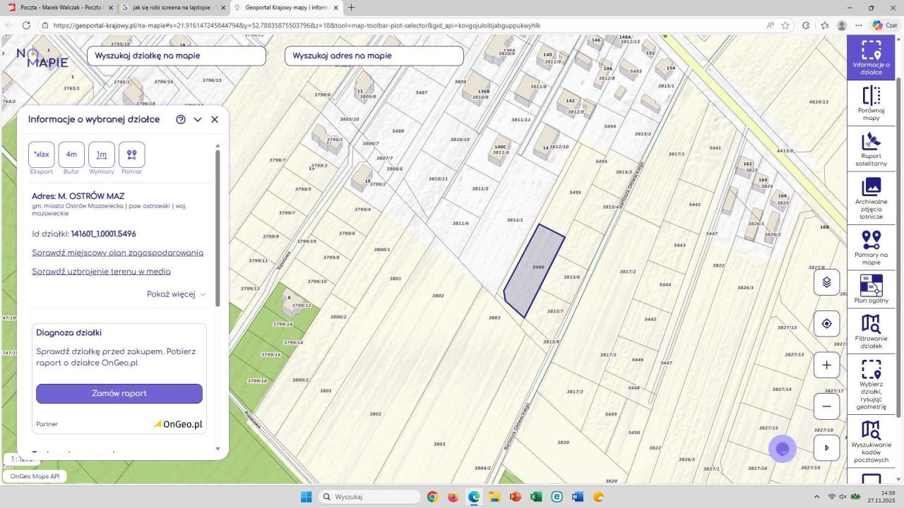Działka budowlana Ostrów Mazowiecka. Zdjęcie 5