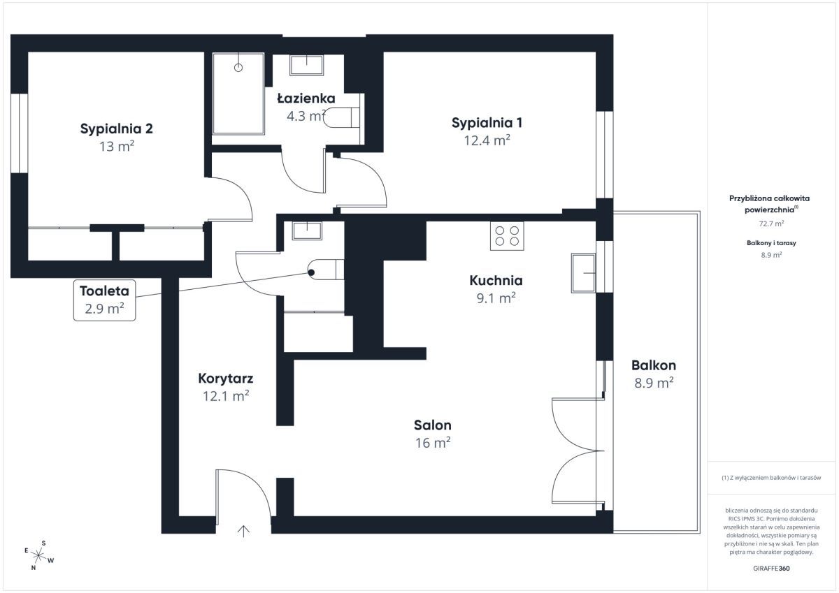 Mieszkanie 3-pokojowe Warszawa Praga-Południe, ul. Mińska. Zdjęcie 20