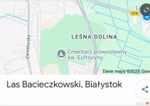 Działka leśna Białystok Leśna Dolina, al. Niepodległości