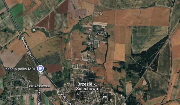 Działka budowlana Brzezie k. Sulechowa, ul. Józefa Czapskiego