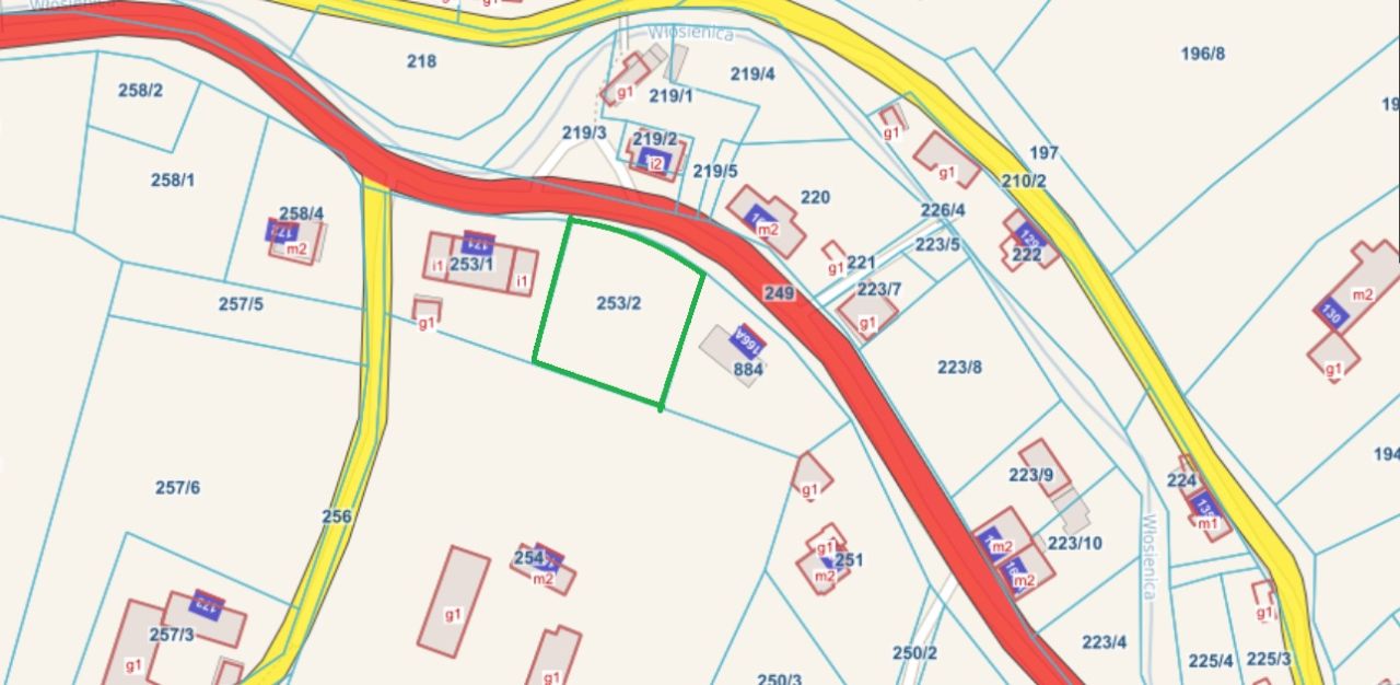 Działka budowlana Włosień. Zdjęcie 2