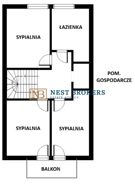 dom szeregowy, 4 pokoje Niepołomice, ul. Prosta. Zdjęcie 17