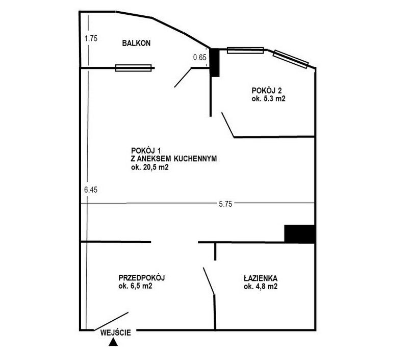 Mieszkanie 2-pokojowe Dziwnów Dziwnów Dolny, ul. Wybrzeże Kościuszkowskie. Zdjęcie 17