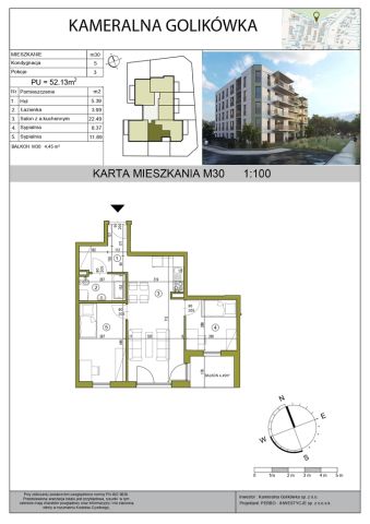 Mieszkanie 3-pokojowe Kraków Płaszów, ul. Golikówka. Zdjęcie 16