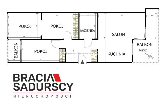 Mieszkanie 3-pokojowe Kraków Czyżyny, al. Pokoju. Zdjęcie 26