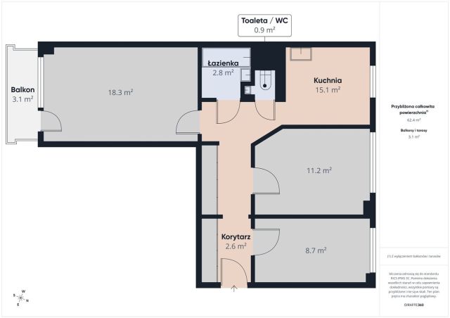 Mieszkanie 3-pokojowe Dąbrowa Górnicza Mydlice, ul. Legionów Polskich. Zdjęcie 30