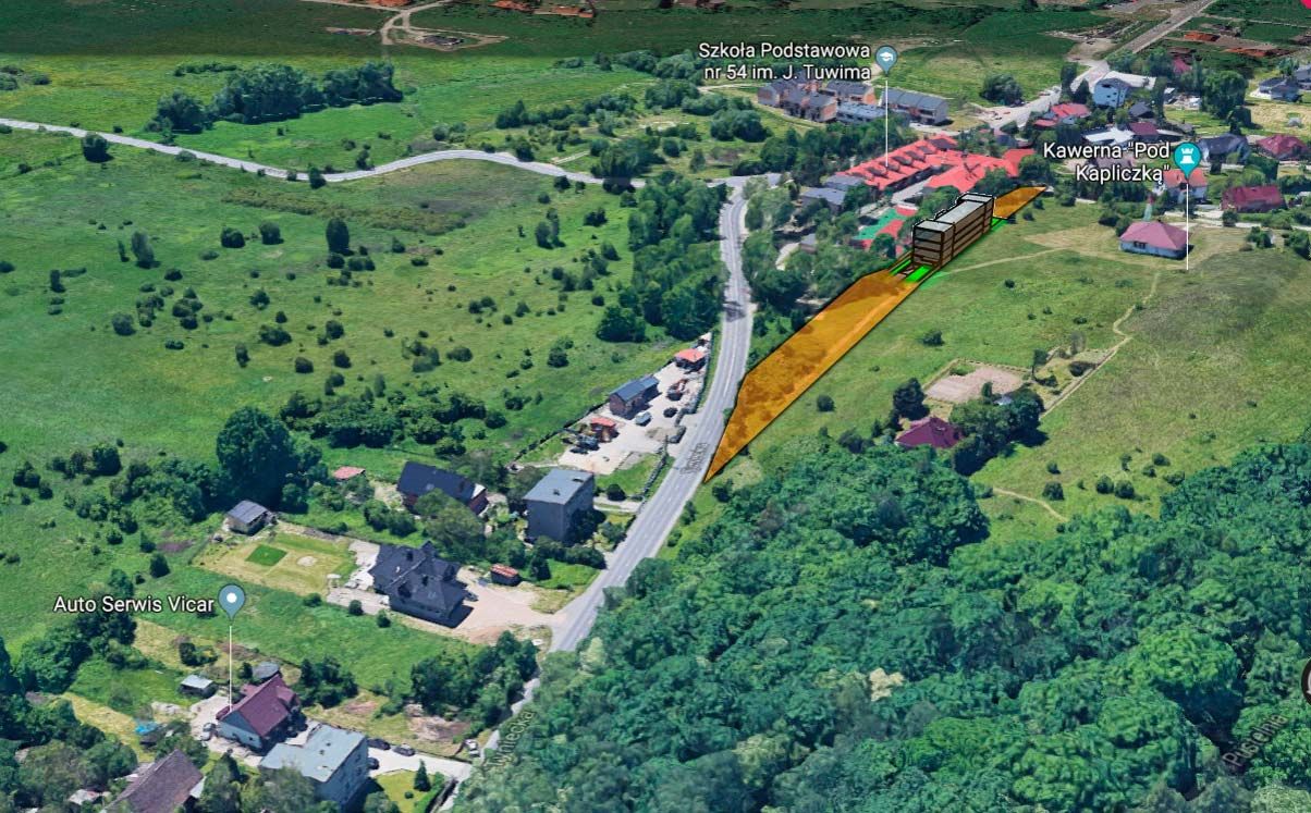 Działka inwestycyjna Kraków Podgórze, ul. Tyniecka. Zdjęcie 5