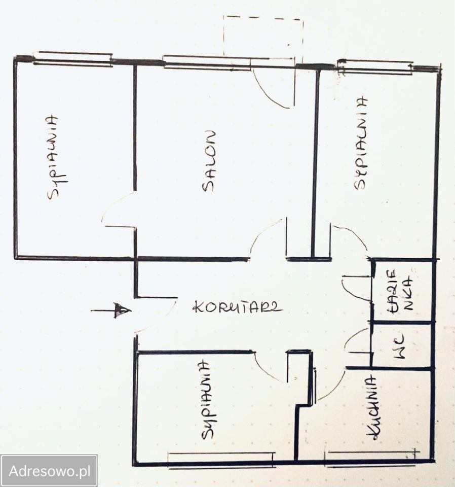 Mieszkanie 4-pokojowe Ostrołęka, ul. gen. Józefa Hallera. Zdjęcie 4