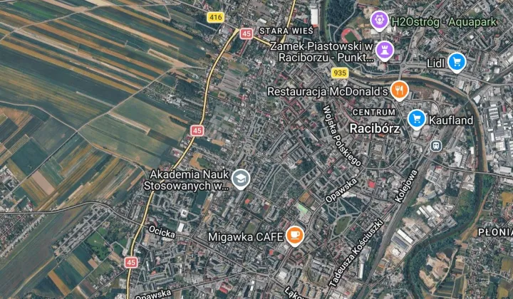 Mieszkanie 3-pokojowe Racibórz Centrum, ul. Józefa Chełmońskiego