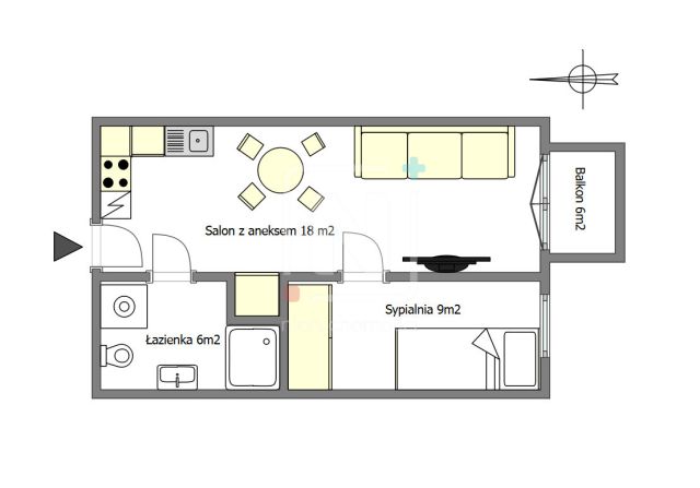 Mieszkanie 2-pokojowe Warszawa Mokotów, ul. Komputerowa. Zdjęcie 11