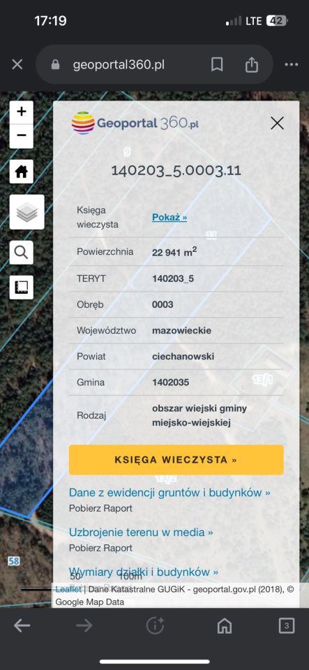 Działka leśna Budy Rumockie. Zdjęcie 5