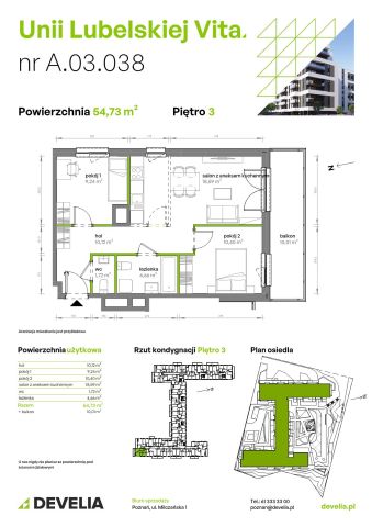 Mieszkanie 3-pokojowe Poznań Starołęka, ul. Unii Lubelskiej. Zdjęcie 7