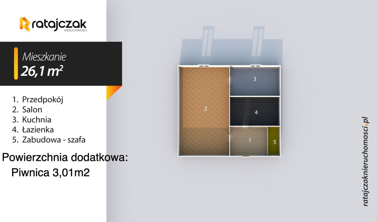 Mieszkanie 1-pokojowe Wejherowo, os. 1000-lecia PP. Zdjęcie 12