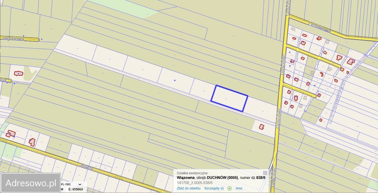 Działka rolno-budowlana Duchnów. Zdjęcie 2