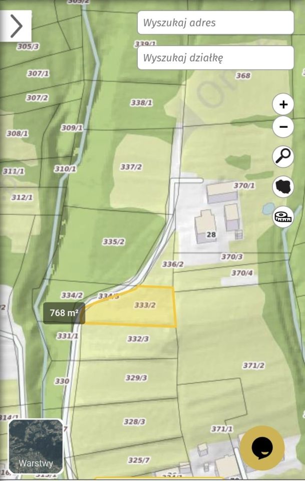 Działka budowlana Męcina Mała. Zdjęcie 3