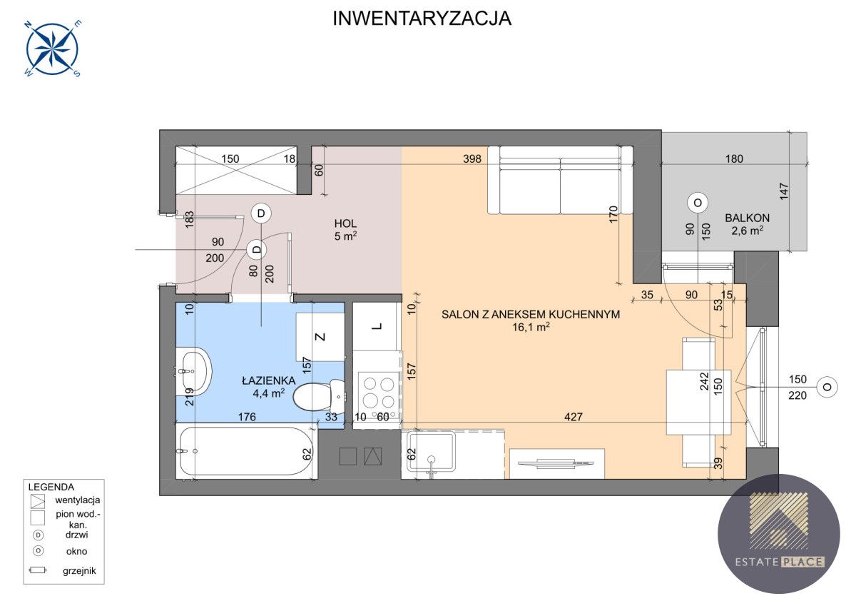 Mieszkanie 1-pokojowe Warszawa Białołęka, ul. Marywilska. Zdjęcie 7