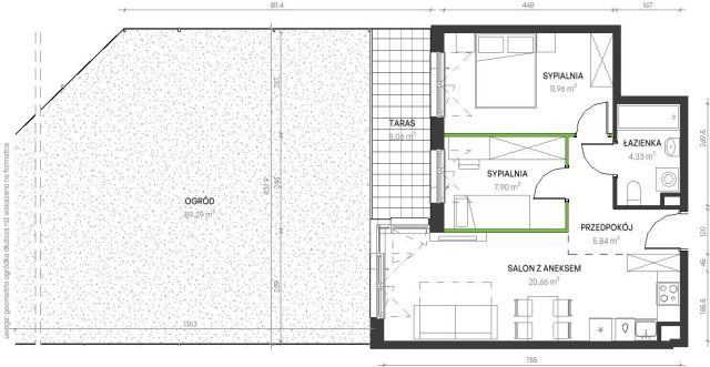 Mieszkanie 3-pokojowe Wrocław Maślice, ul. Augustowska. Zdjęcie 6