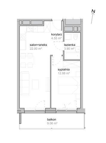 Mieszkanie 2-pokojowe Wrocław Tarnogaj, ul. Piękna. Zdjęcie 7