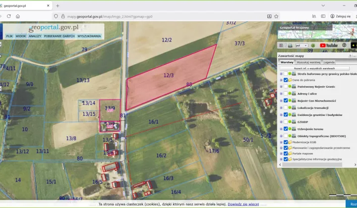 Działka rolna Wyłudzin