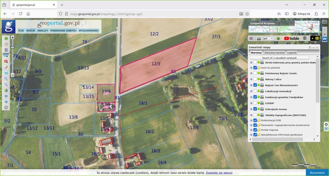 Działka rolna Wyłudzin. Zdjęcie 1