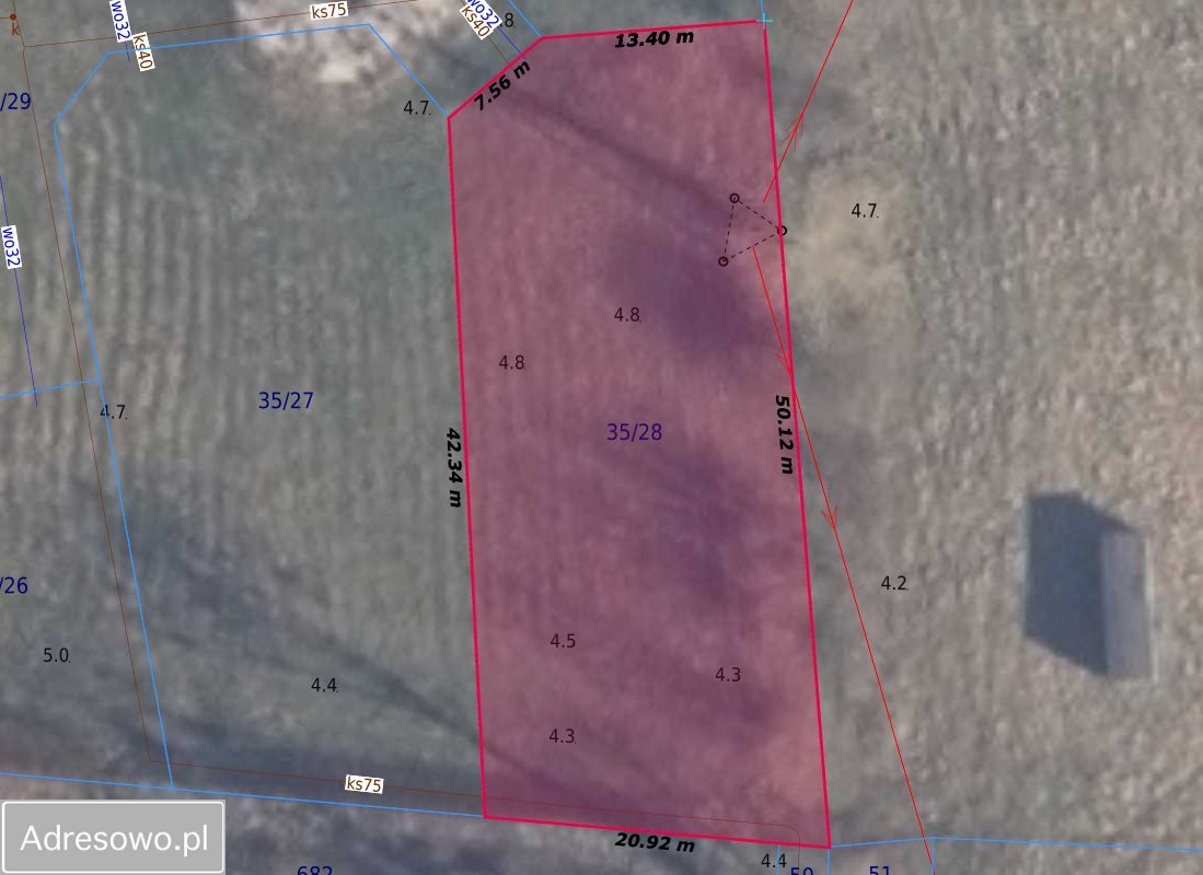 Działka budowlana Dębina. Zdjęcie 2