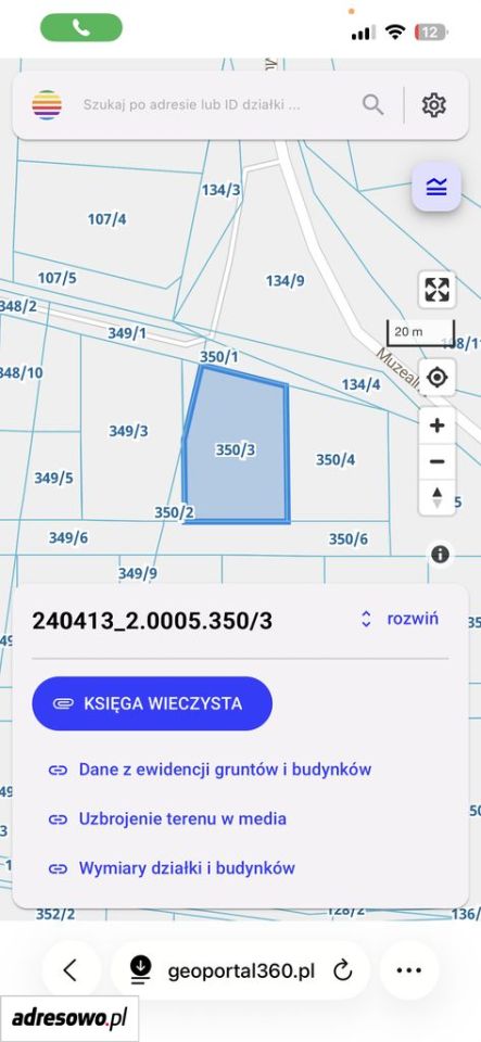 Działka budowlana Brzeziny-Kolonia. Zdjęcie 5