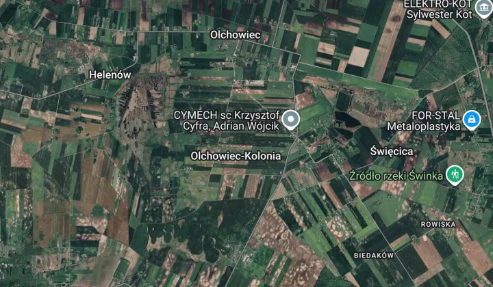 Działka rolna Olchowiec-Kolonia