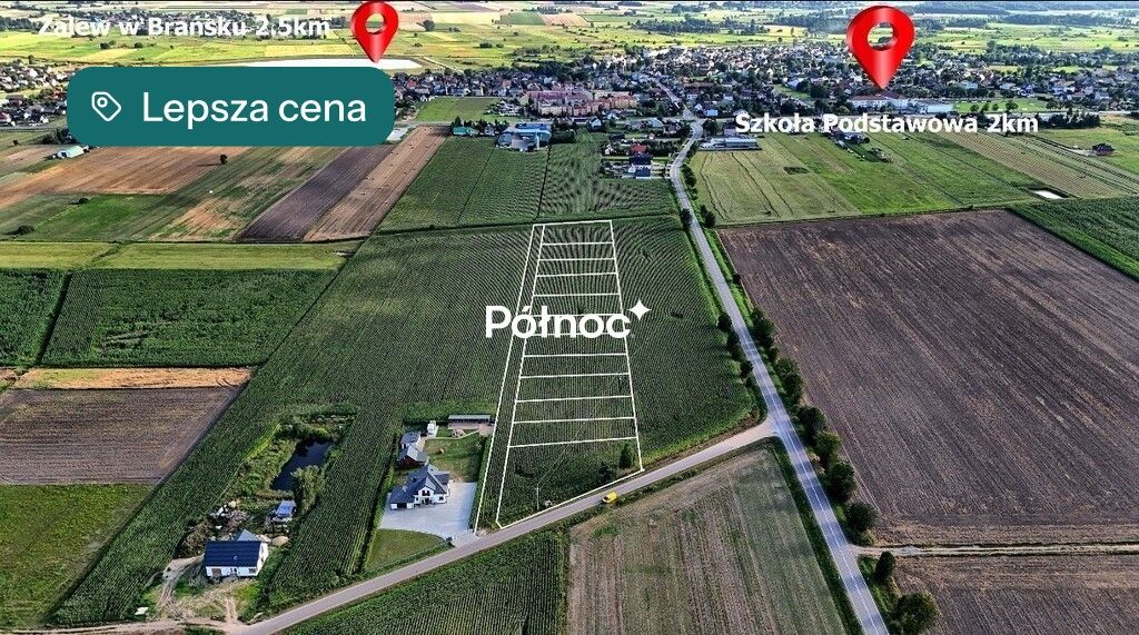 Działka budowlana Brańsk, ul. Tadeusza Kościuszki. Zdjęcie 2