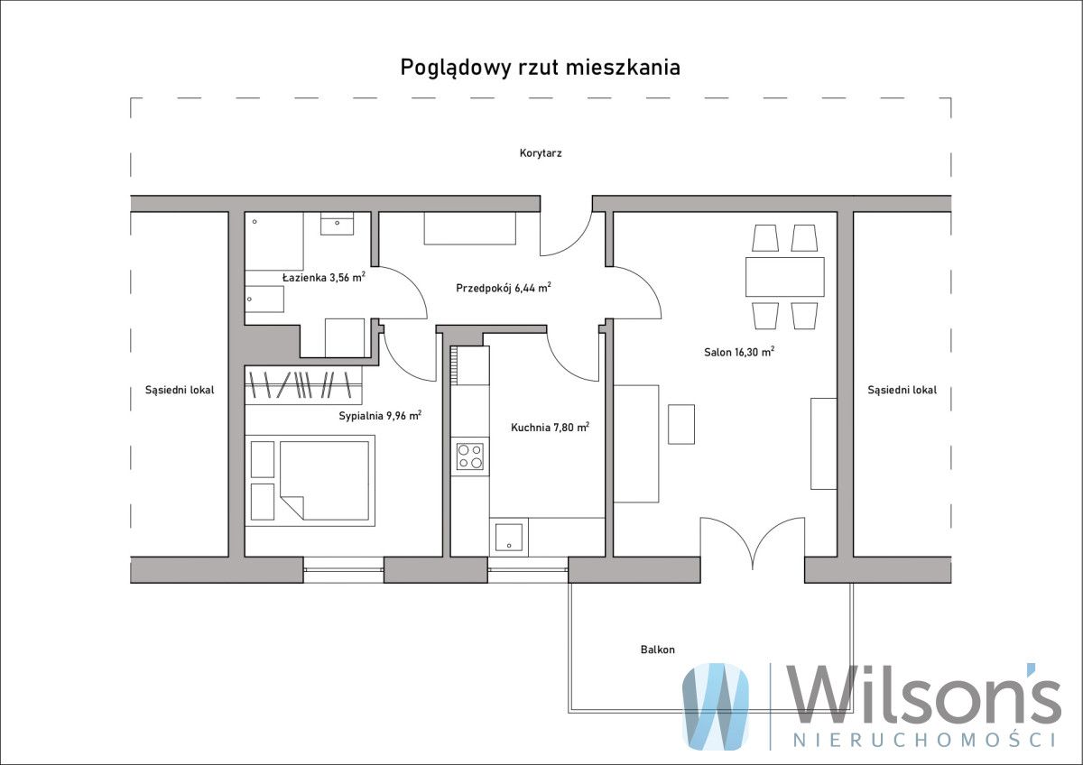 Mieszkanie 2-pokojowe Warszawa Mokotów, ul. Dywizjonu AK "Jeleń". Zdjęcie 9