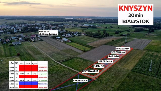 Działka budowlana Knyszyn, ul. Starodworna. Zdjęcie 1