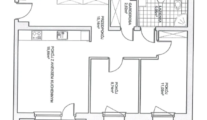 Mieszkanie 3-pokojowe Wejherowo Centrum, ul. Jana III Sobieskiego