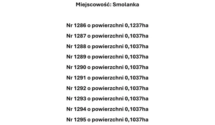 Działka rolno-budowlana Smolanka