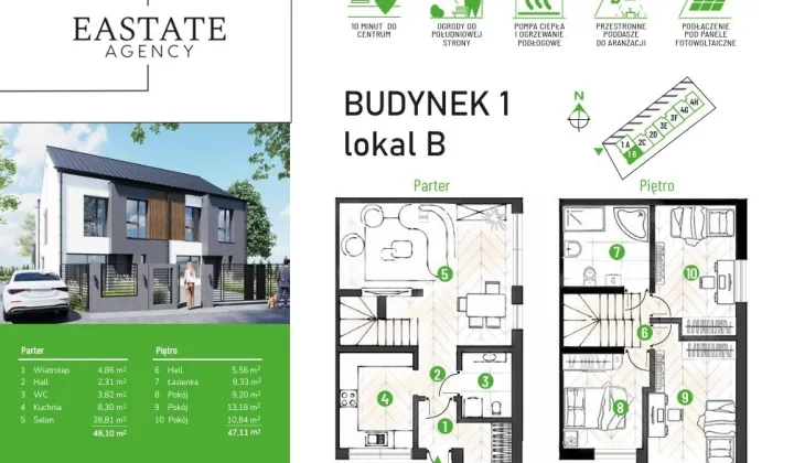 dom szeregowy, 5 pokoi Legionowo Bukowiec, ul. Grudzie