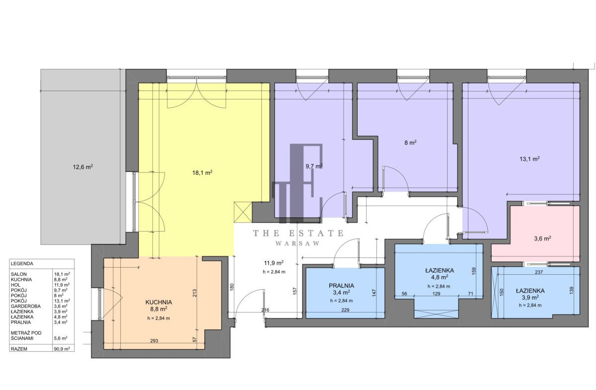 Mieszkanie 4-pokojowe Warszawa Ursynów, ul. Złoty Potok. Zdjęcie 14