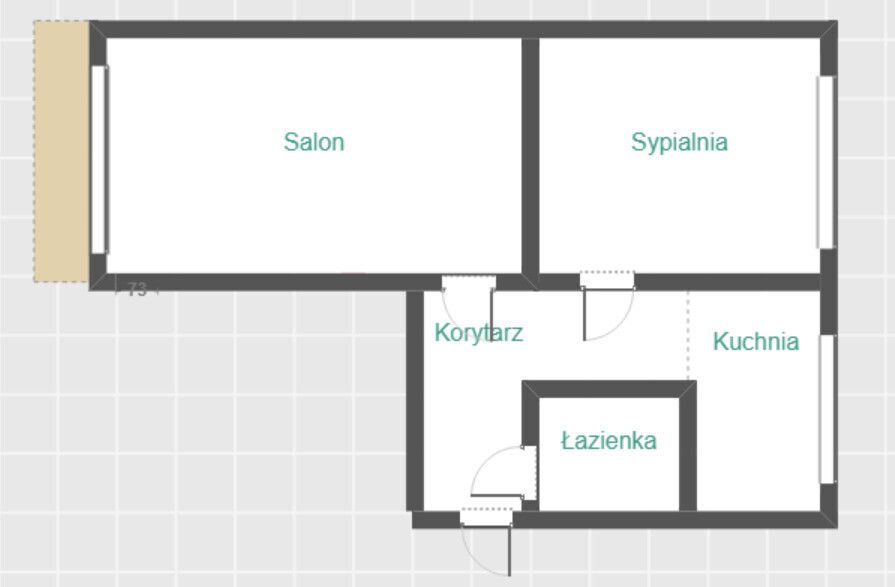 Mieszkanie 2-pokojowe Łódź Dąbrowa. Zdjęcie 8