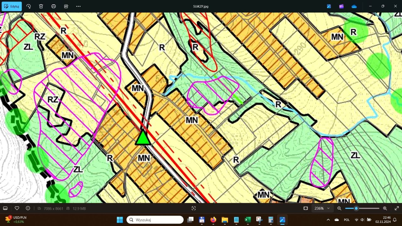 Działka budowlana Włosań, ul. Kąty. Zdjęcie 3