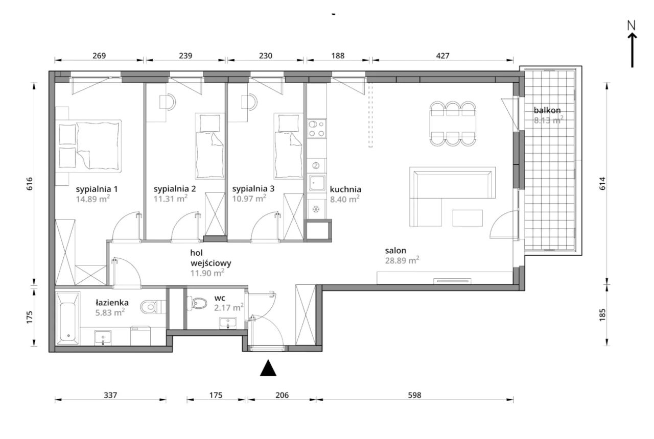 Mieszkanie 4-pokojowe Warszawa Praga-Południe, ul. Podskarbińska. Zdjęcie 7