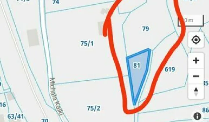 Działka rolna Dąbrówno