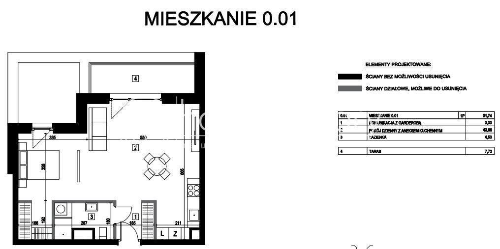 Mieszkanie 1-pokojowe Łódź Górna, ul. Sebastiana Felsztyńskiego. Zdjęcie 5