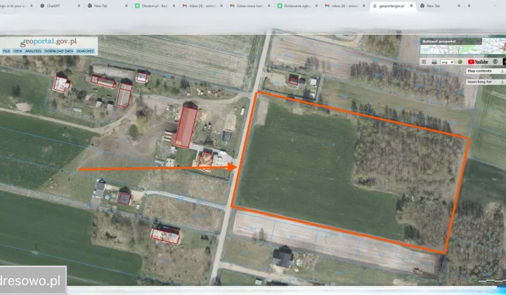 Działka rolno-budowlana Łubianki