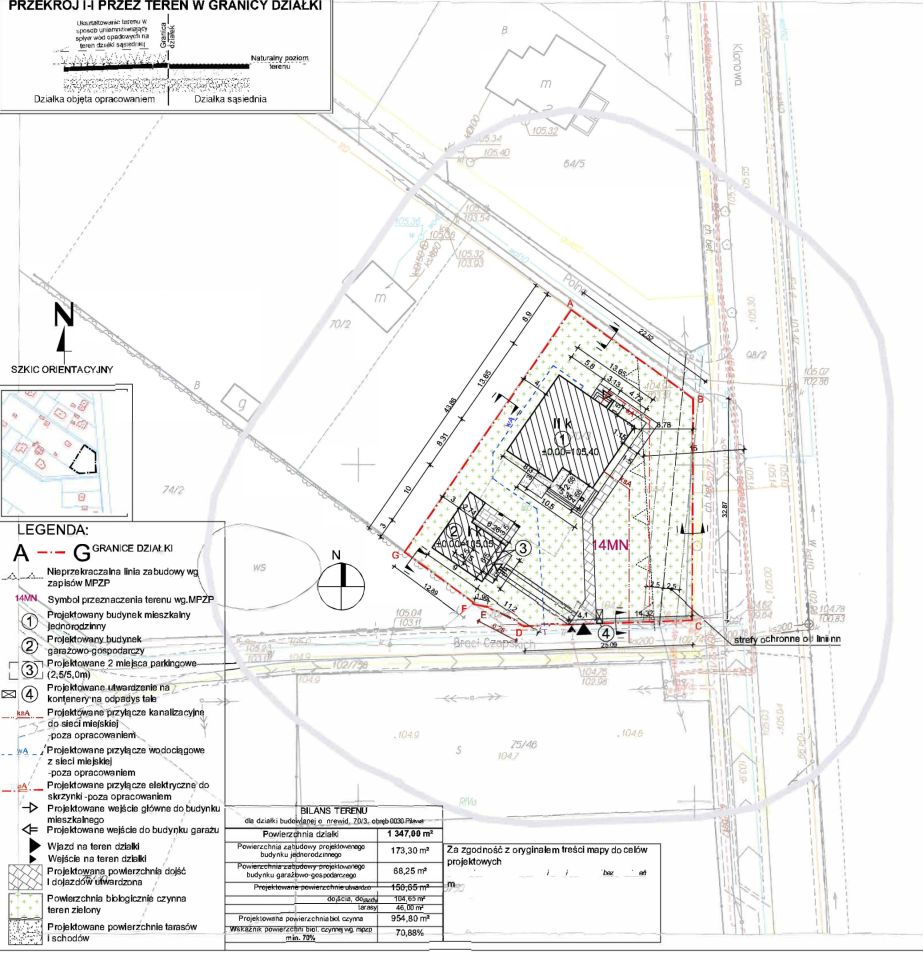 Działka budowlana Pilawa, ul. Braci Czapskich. Zdjęcie 2