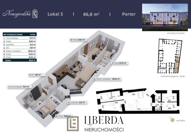 Mieszkanie 4-pokojowe Radom Śródmieście, ul. Nowogrodzka. Zdjęcie 6
