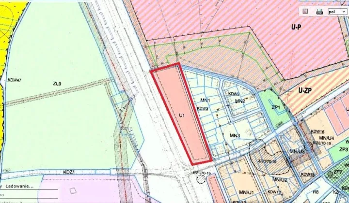 Działka inwestycyjna Polkowice, Każmierzów