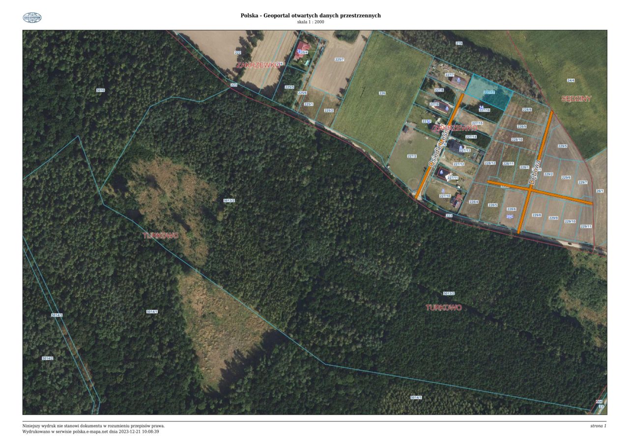 Działka budowlana Zakrzewko, os. Leśne. Zdjęcie 2