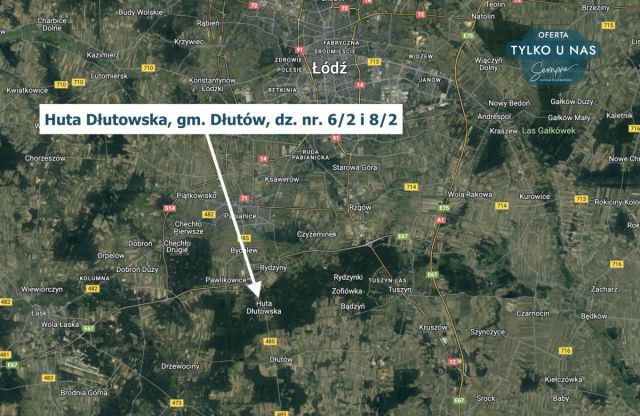 Działka budowlana Huta Dłutowska, ul. Pabianicka. Zdjęcie 8
