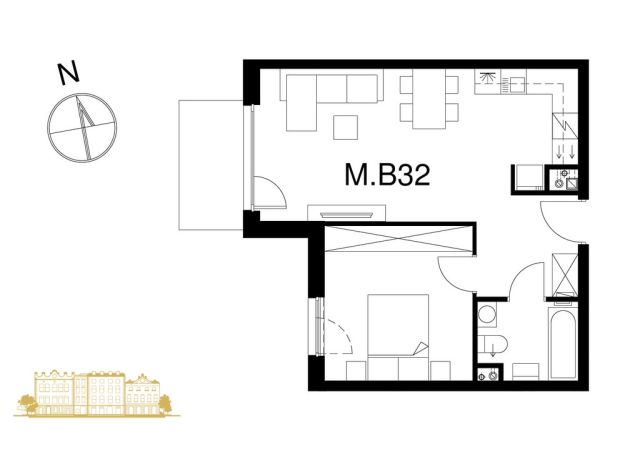 Mieszkanie 2-pokojowe Kraków Prądnik Biały, ul. Stelmachów. Zdjęcie 5
