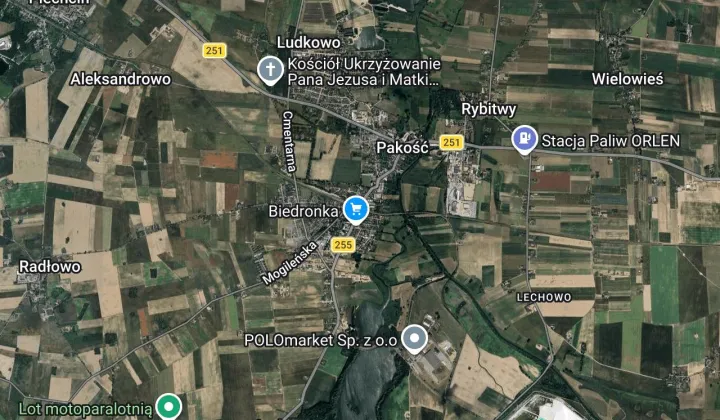 Działka rolna Pakość