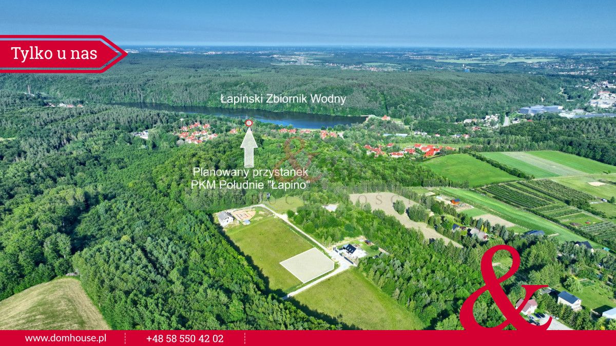 Działka budowlana Łapino Kartuskie. Zdjęcie 2