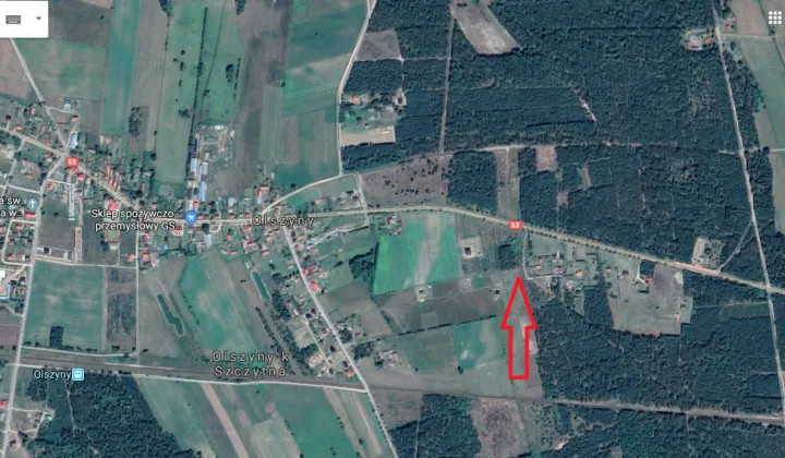 Działka budowlana Olszyny